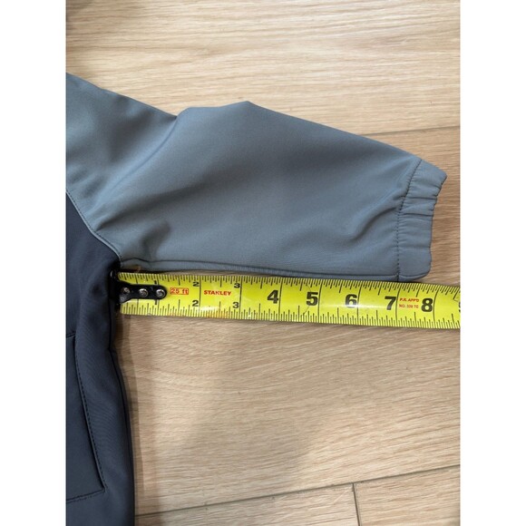 Cat & Jack Baby Boy 12M Hooded Zip-Up Jacket Coat Two-Tone Gray - Picture 5 of 10